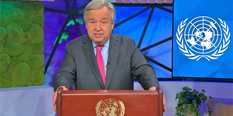 . Antonio Guterres United Nations.