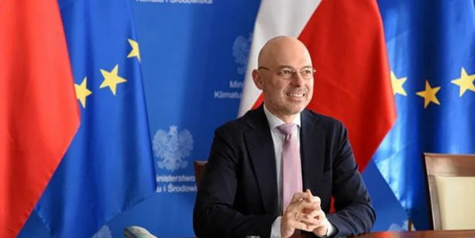 Polish climate and environment minister Michal Kurtyka