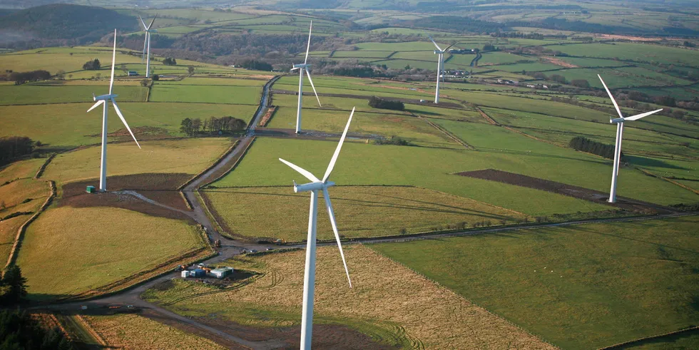 Alltwalis wind farm in Wales