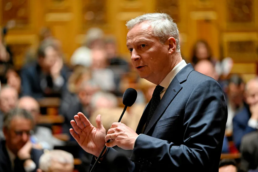 French Economy Minister Bruno Le Maire.