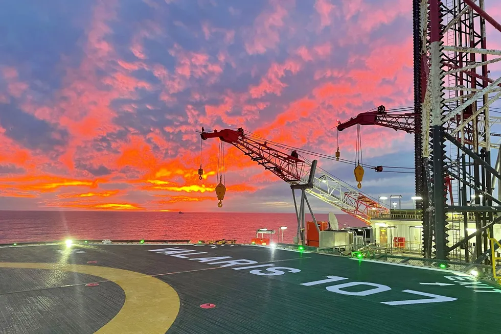 Buffalo bound: the jack-up Valaris 107