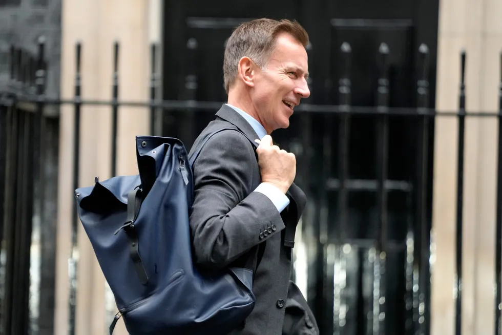 Heavy burden: British Chancellor of the Exchequer Jeremy Hunt.
