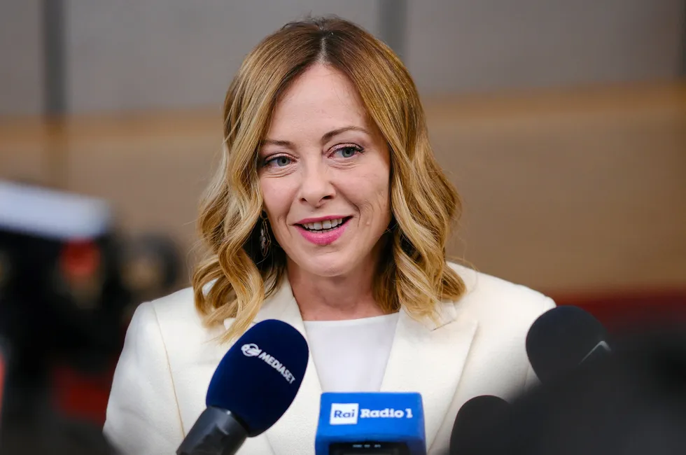 Italy's Prime Minister Giorgia Meloni.