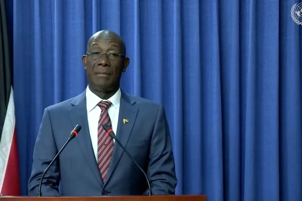 Determined: Trinidad & Tobago Prime Minister Keith Rowley