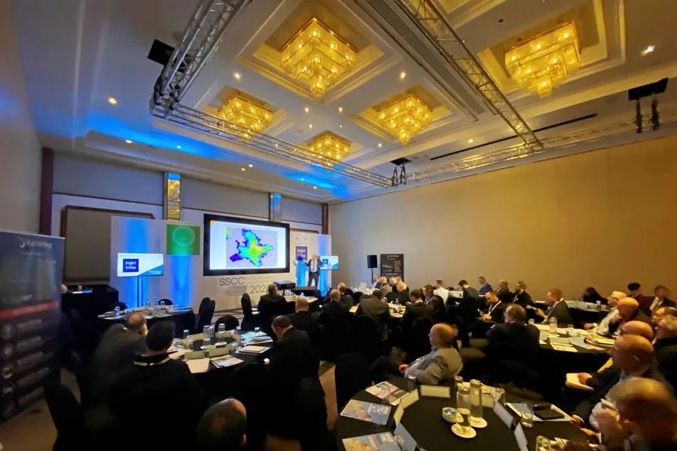 Plans: Mike Stokeld, general manager of Anasuria Hibiscus, talks about plans for the company's Marigold development off the UK at the Scotland Supply Chain Conference in Glasgow earlier this week