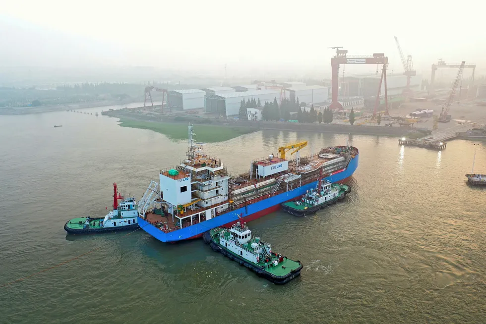 Key ship: an LNG bunkering vessel