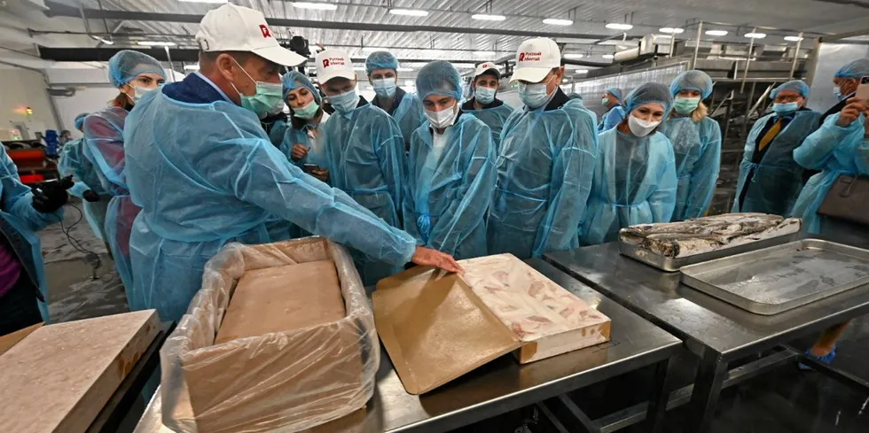 A Russian Fishery Company pollock processing facility in Primoriye. Among the questions facing European pollock buyers is the supply of Russian whitefish -- both direct and via China.