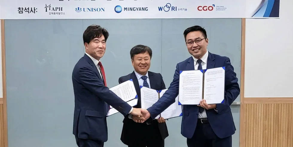 A signing ceremony for the new contract.