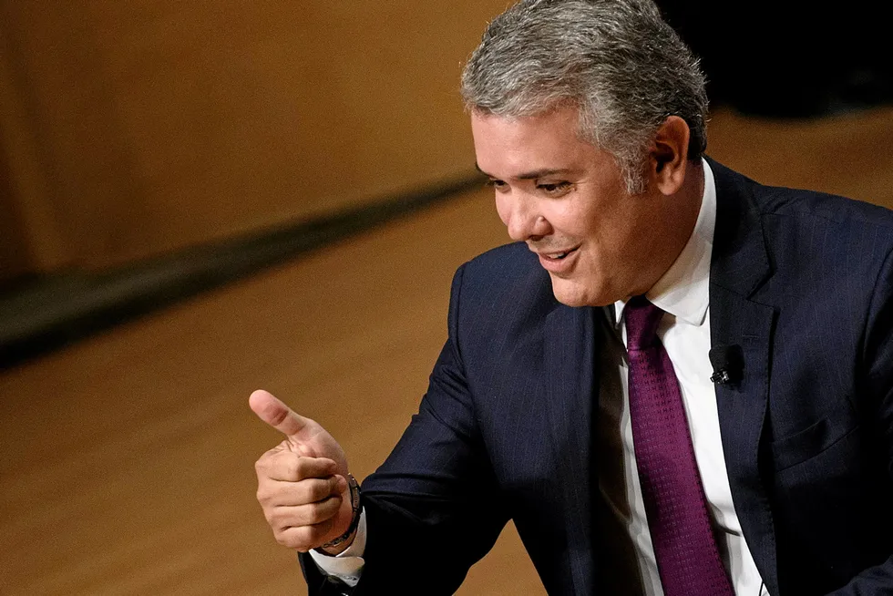 Ivan Duque: The Colombian president said this green taxonomy should mobilise private and public sectors to fund sustainable projects.