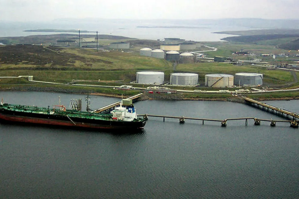 Back online the Sullom Voe terminal, Shetland