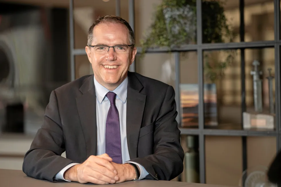 Down to work: Simon Roddy, who has just taken up his post as head of Shell's upstream operations in the North Sea
