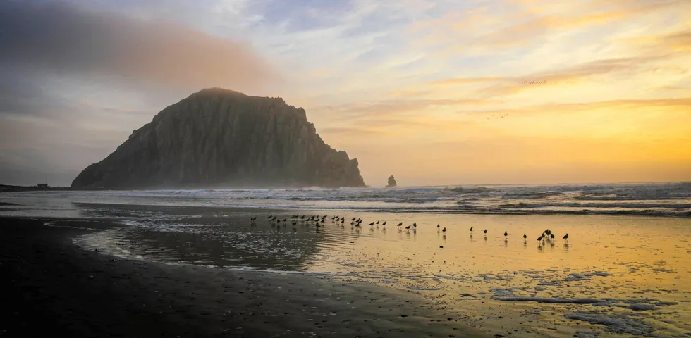 A view of Morro Bay, California, the likely site of the first commercial floating wind farm in the US.
