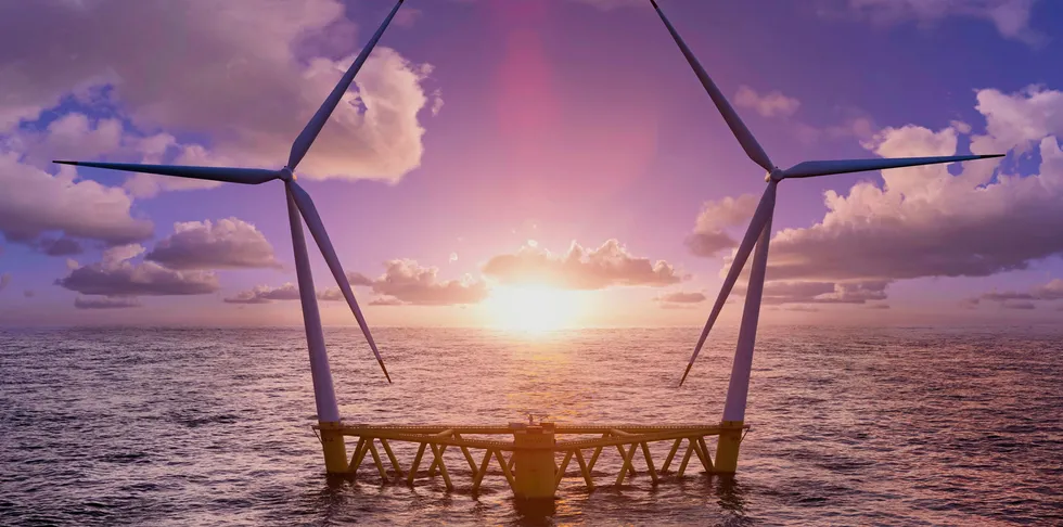 CGI of Hexicon unit to be used for TwinHub project in UK Celtic Sea