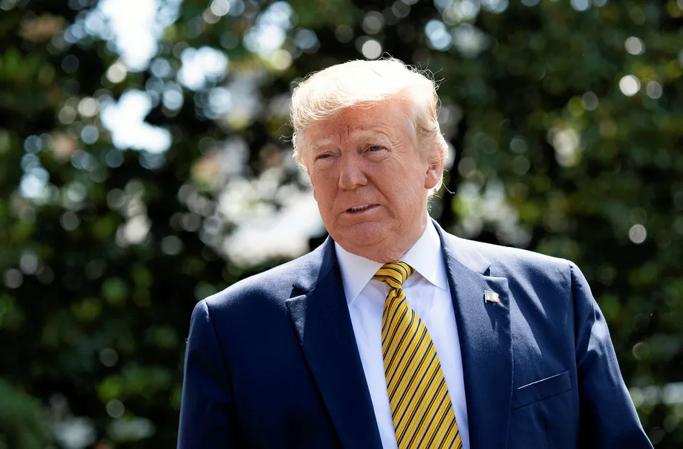Defensive move: US President Donald Trump