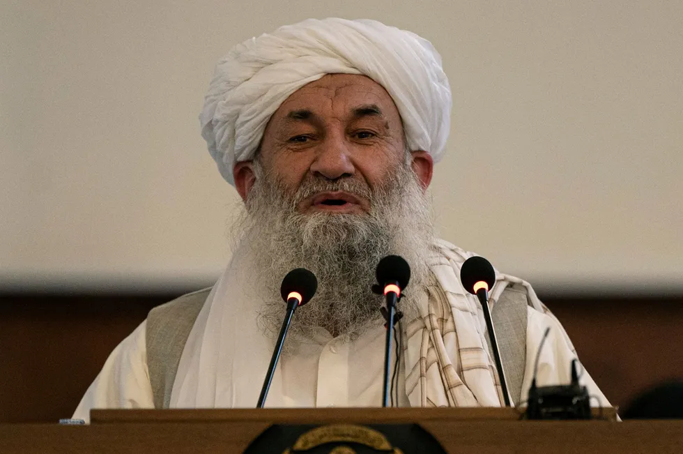 Afghanistan Prime Minister, Mohammad Hassan Akhund.