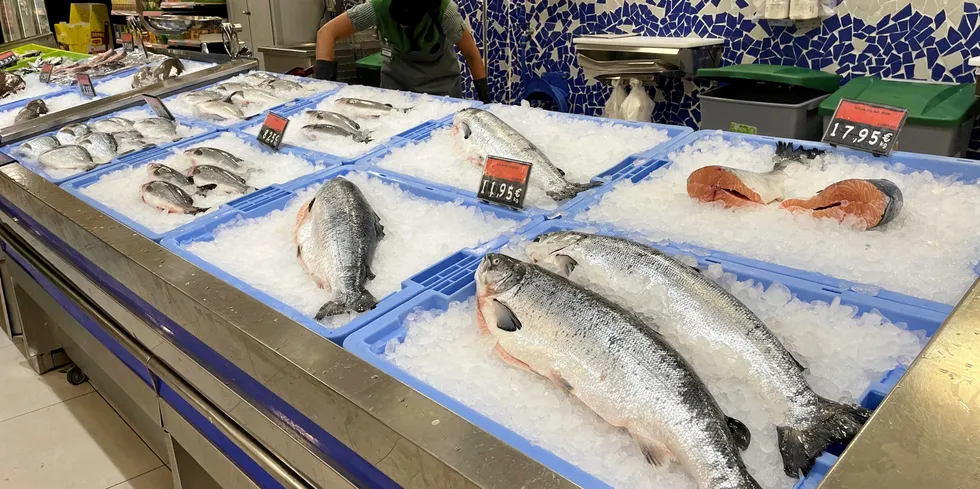 After weeks of sliding, prices for Norwegian salmon inch higher.