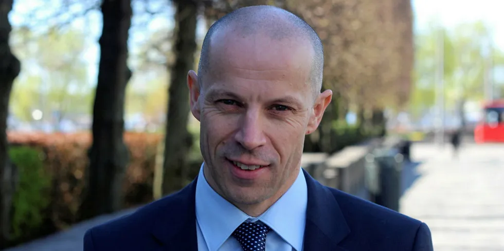 Farmed salmon producer Norway Royal Salmon CEO Charles Hostlund.