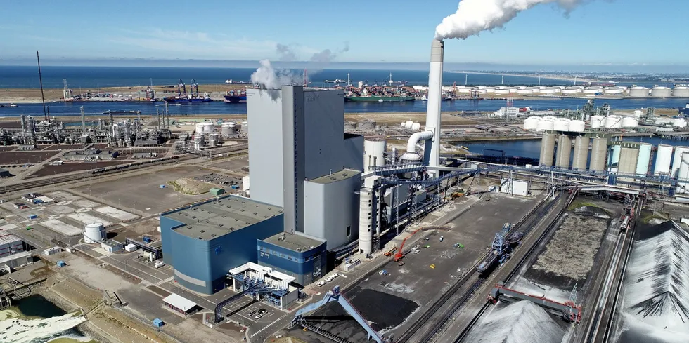 Uniper facilities at Maasvlakte area in the Port of Rotterdam