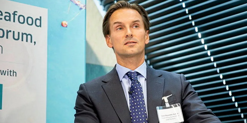 DNB Markets head of equity research Stein Alexander Aukner said investors are pricing in maximum fines against the stock-listed salmon farming companies.