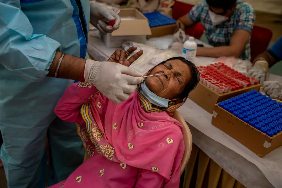 Demand concern: India recorded its highest one-day tally of new Covid-19 infections, while rising cases in Brazil and lockdowns in Europe also offset the impact of disruptions in the Suez Canal