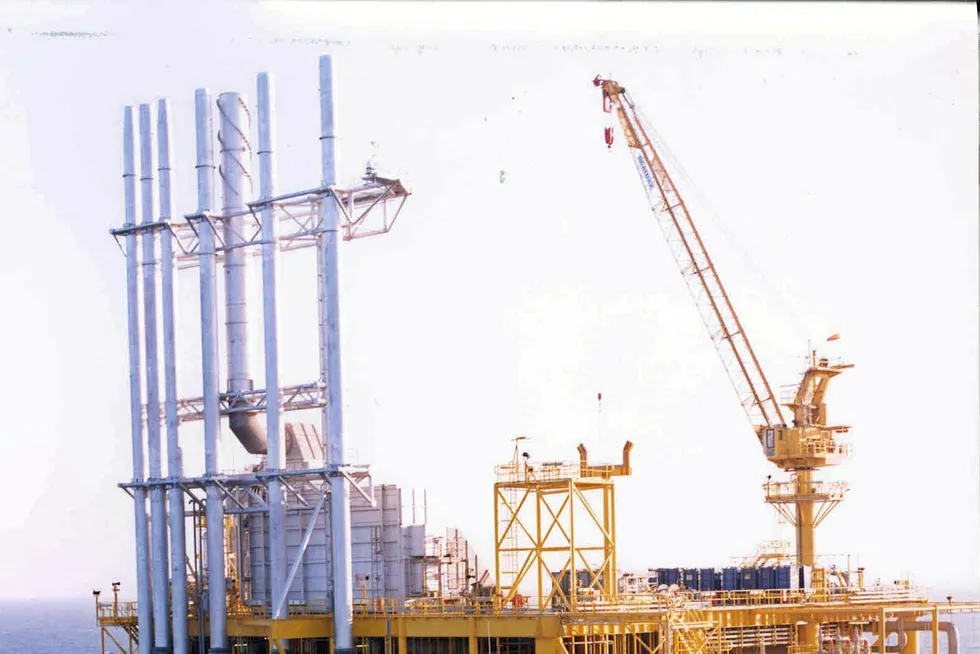 On location: Al Shaheen facilities off Qatar