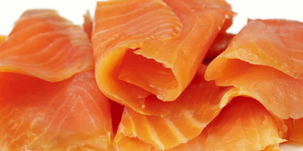Cold smoked salmon.