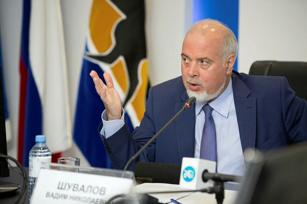 Burden: Mayor of oil city of Surgut in West Siberia Vadim Shuvalov has been tested Covid-19 positive