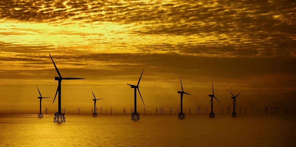 Thorntonbank offshore wind farm off the Belgian coast