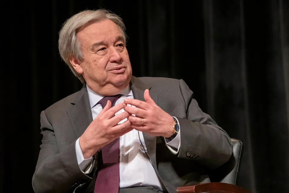 The clock is ticking: United Nations Secretary General Antonio Guterres