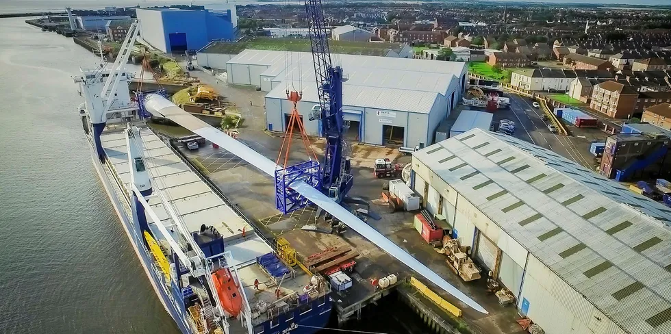 The 107-metre Haliade-X blade.