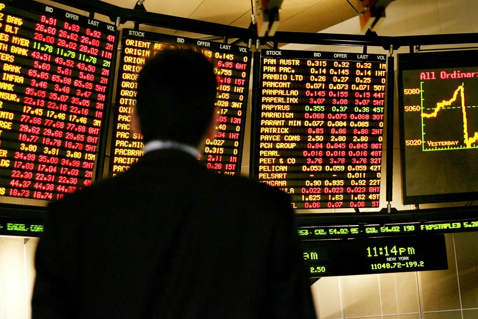 In free fall: the ASX200 has seen more than 20% wiped off its value in the last week