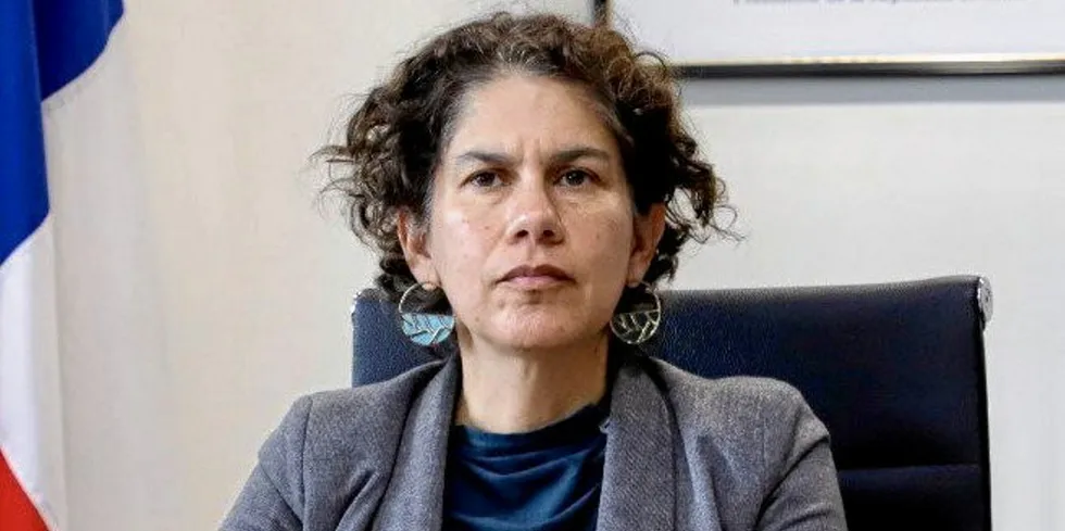 The Chilean salmon industry is keen to win over Environment Minister Maisa Rojas.