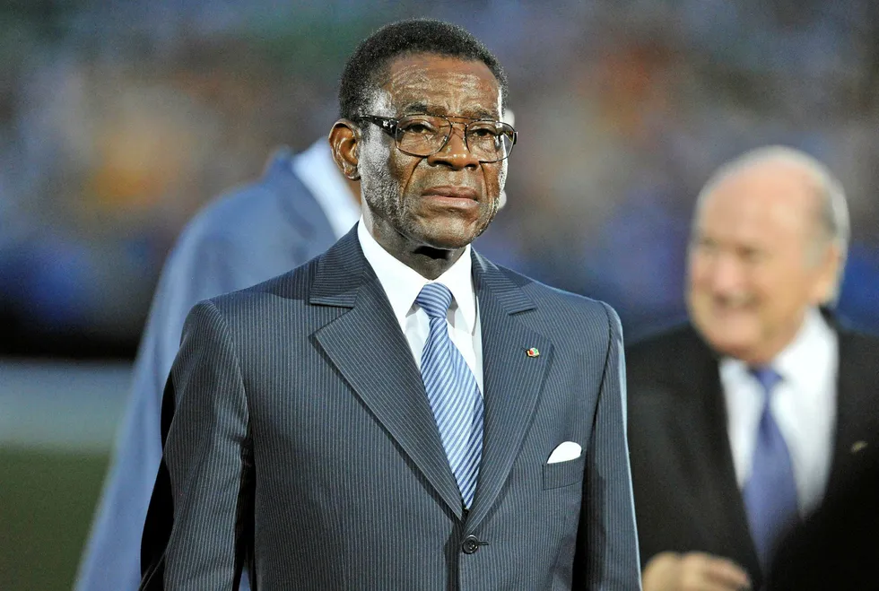 Equatorial Guinea's President Teodoro Obiang Nguema