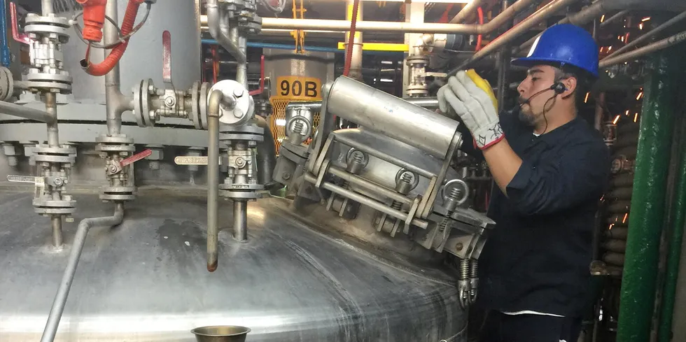 In the past year, the company has produced around 100 metric tons of its feed protein using third third party production facilities.