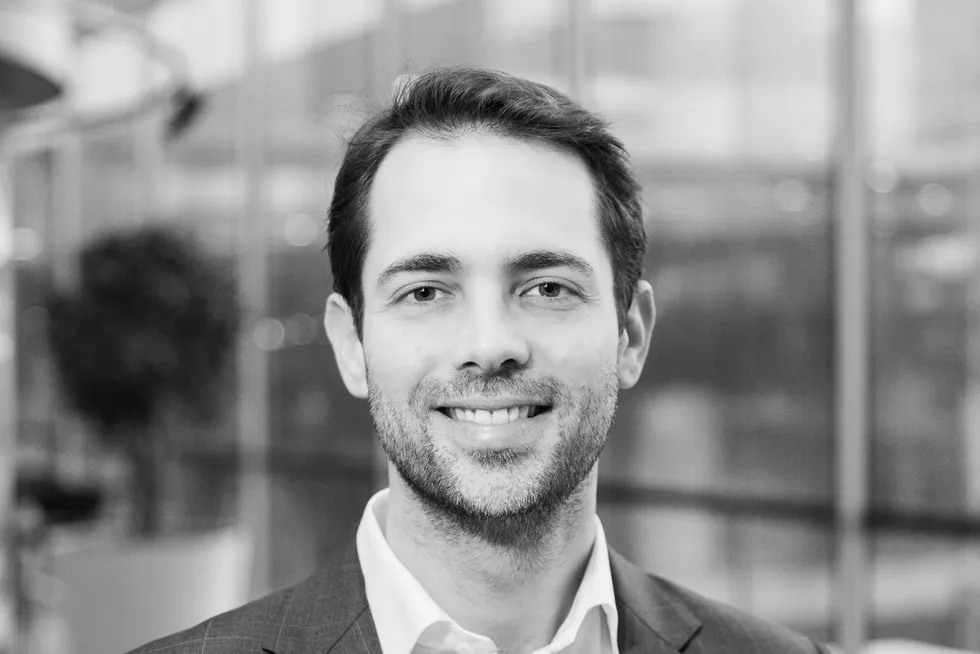 Rabo Ventures Executive Director Jeroen van der Staay, one of several investor panelists at Rethink's Blue Food Innovation Summit in London.