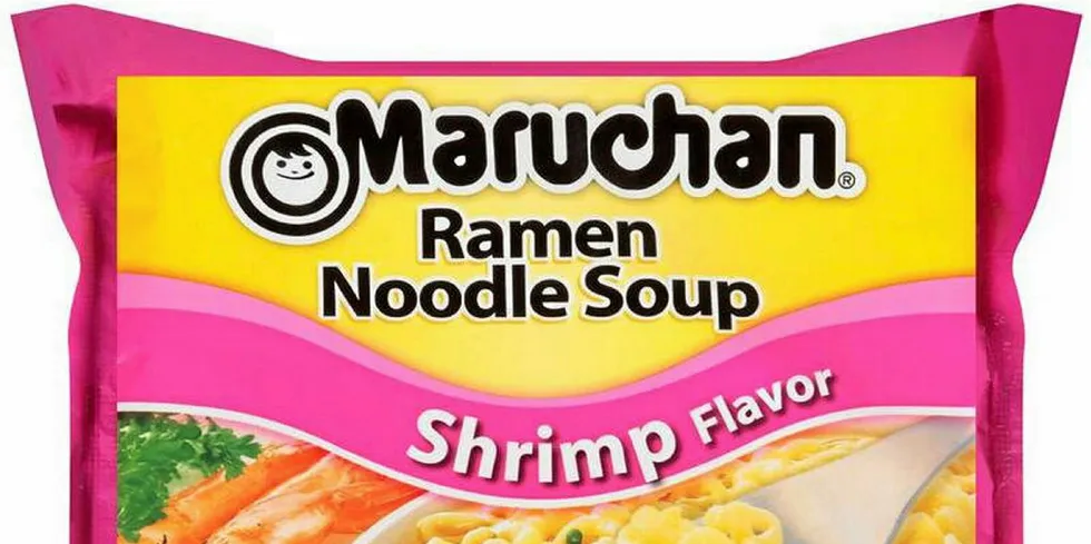 Maruchan shrimp-flavored ramen.