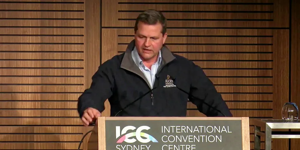 Philip Wiese, deputy CEO at Huon Aquaculture.
