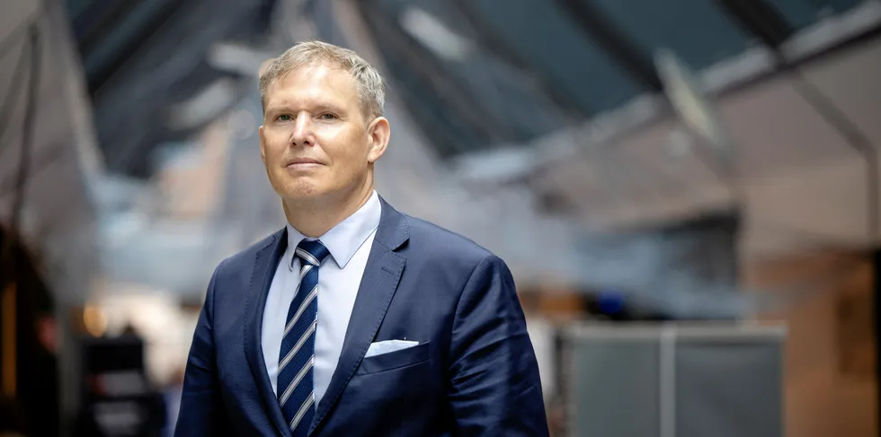 Mowi CEO Ivan Vindheim at the 2022 North Atlantic Seafood Forum.