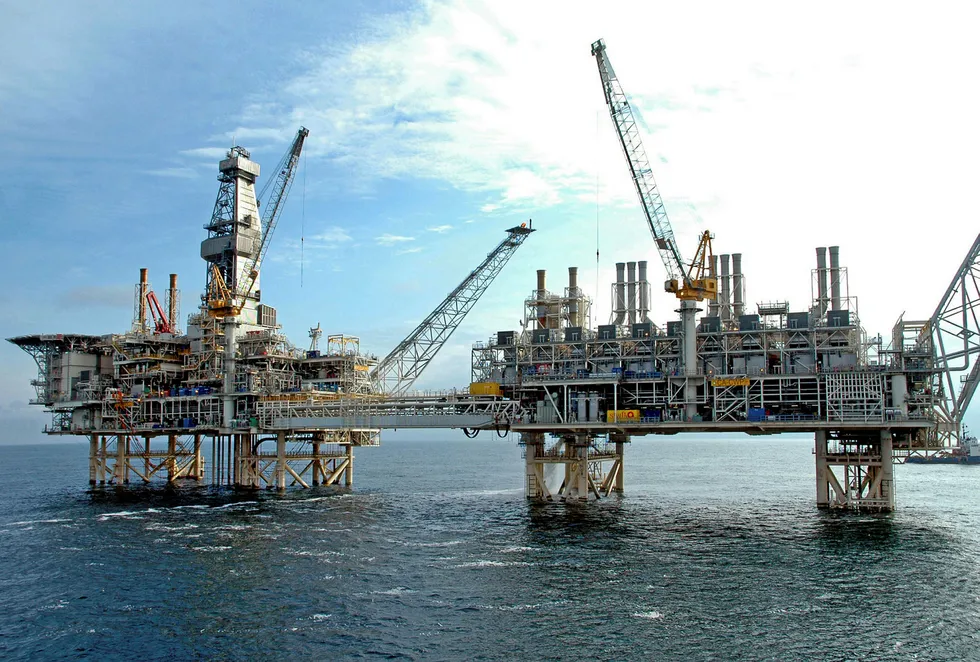 Field expansion: the new ACE platform will lie between BP's Central (pictured) and East Azeri platforms off Azerbaijan