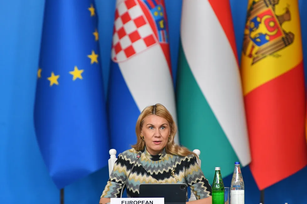 ‘Mutual determination’: European Commissioner for Energy Kadri Simson in Baku, Azerbaijan.