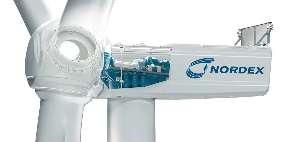 Image of Nordex's Delta4000 turbine platform