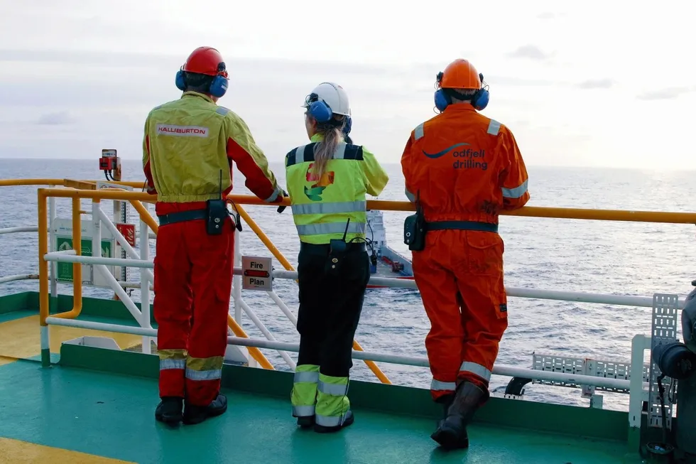 On board Odfjell Drilling's deepwater rig Deepsea Nordkapp