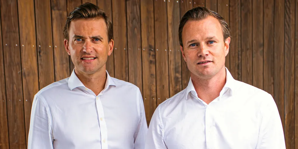 Bluefront founding partners Simen Landmark and Kjetil Haga.