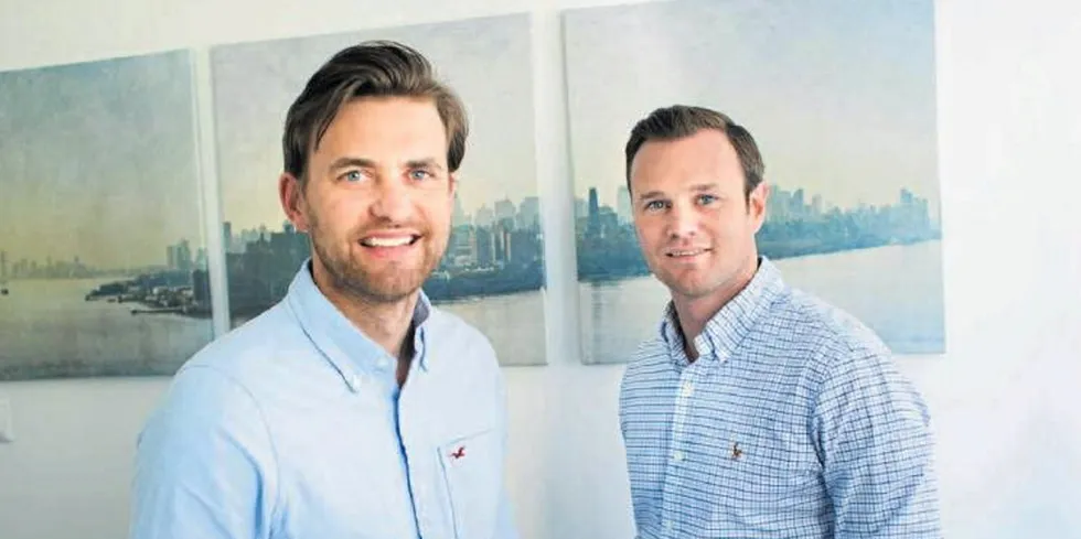 'Although Proff Kulde is a relatively small company, its pace of innovation and sustainability focus is far ahead of other companies in this segment,' said Bluefront partner Simen Landmark (right), here pictured with cofounder Kjetil Haga.