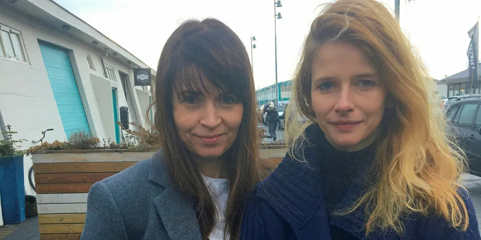SeaData Center Managing Director Anna Bjork Theodorsdottir and Niceland CEO Heida Helgadottir.