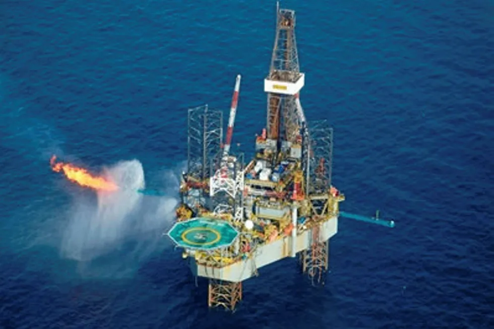 Drilling ahead: Ensco jack-up at Wick