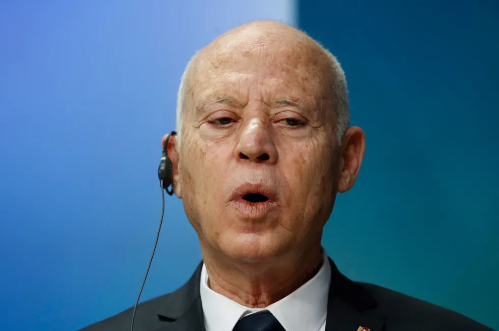Tunisia's President Kais Saied.