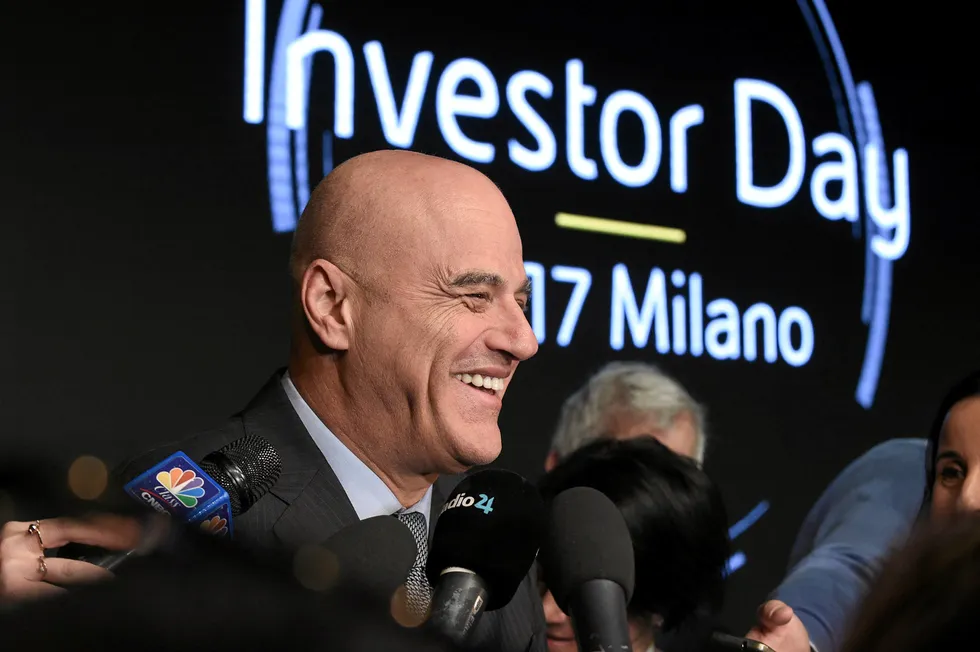 Building momentum: Eni chief executive Claudio Descalzi.