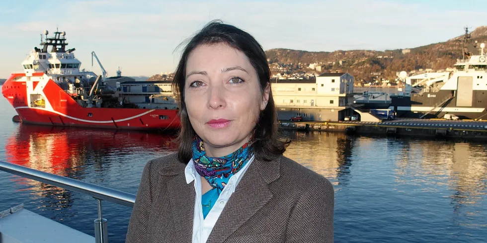 Cargill's new president for Aqua Nutrition business, Helene Ziv-Douki, in Bergen.