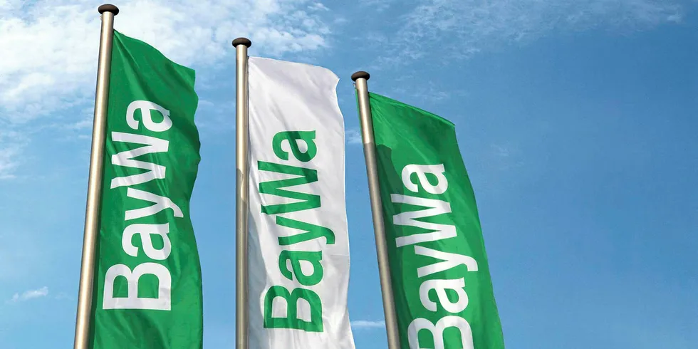 BayWa flags.